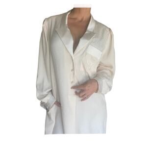 Vintage VALENTINO Satin Night Gown Small S MOB WIFE LUXURY COUTURE